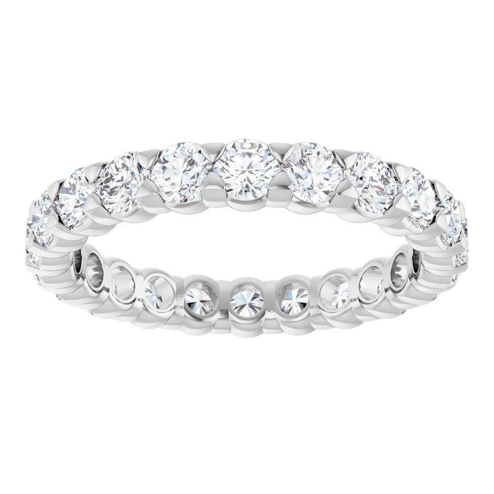 14K White 1 3/4 CTW Lab-Grown Diamond Eternity Band Size 6