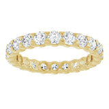 14K Yellow 1 3/4 CTW Lab-Grown Diamond Eternity Band Size 6