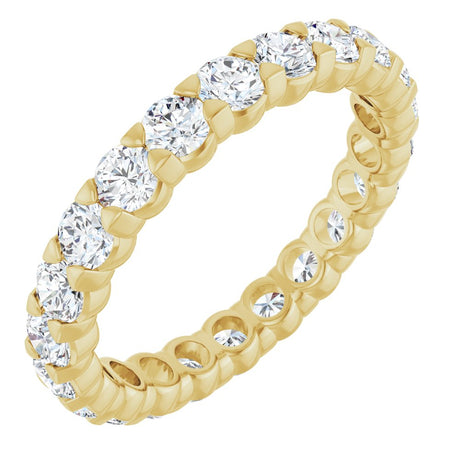 14K Yellow 1 3/4 CTW Lab-Grown Diamond Eternity Band Size 6