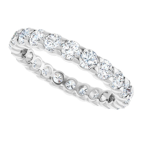 14K White 1 3/4 CTW Lab-Grown Diamond Eternity Band Size 6