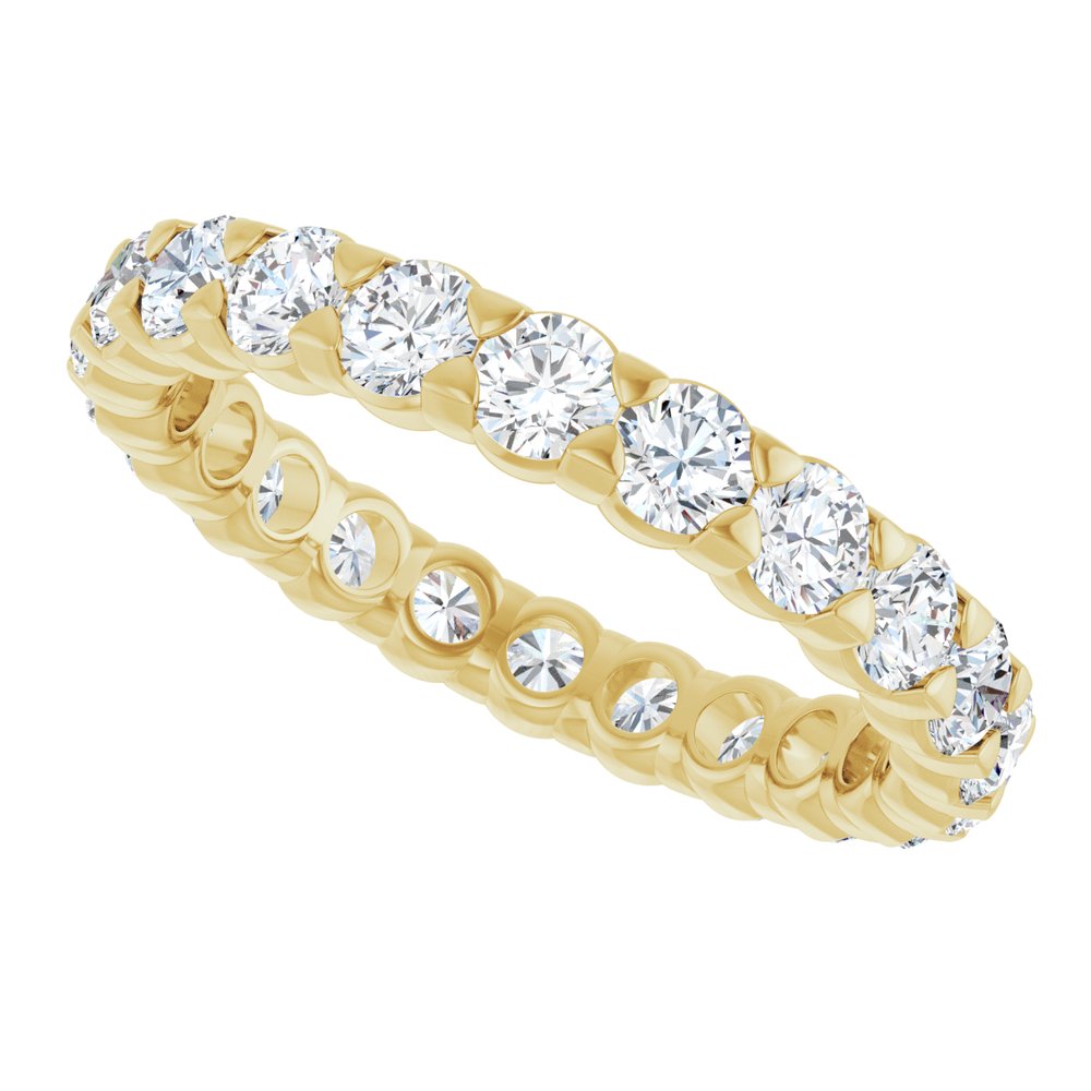 14K Yellow 1 3/4 CTW Lab-Grown Diamond Eternity Band Size 6