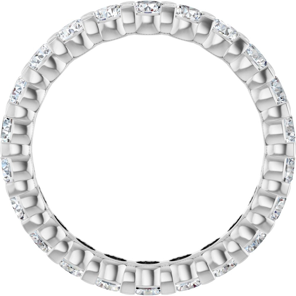 14K White 1 3/4 CTW Lab-Grown Diamond Eternity Band Size 6
