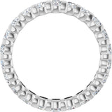 14K White 1 3/4 CTW Lab-Grown Diamond Eternity Band Size 6