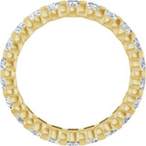 14K Yellow 1 3/4 CTW Lab-Grown Diamond Eternity Band Size 6