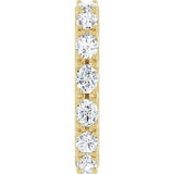 14K Yellow Gold 2 1/4 CTW Lab-Grown Diamond Eternity Band Size 7