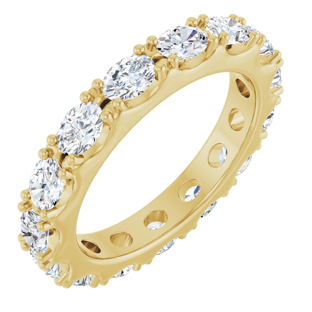 14K Yellow Gold 2 1/4 CTW Lab-Grown Diamond Eternity Band Size 7