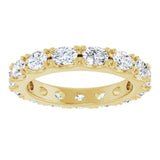 14K Yellow Gold 2 1/4 CTW Lab-Grown Diamond Eternity Band Size 7