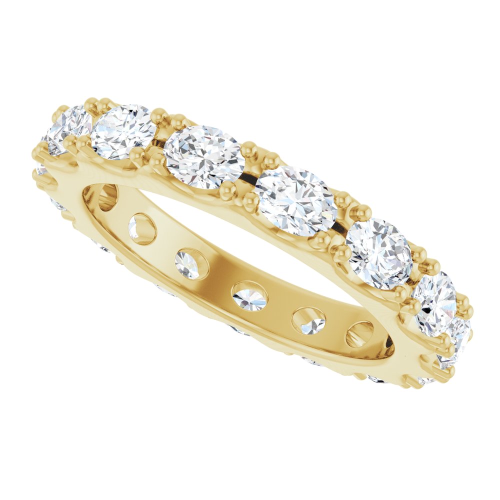 14K Yellow Gold 2 1/4 CTW Lab-Grown Diamond Eternity Band Size 7