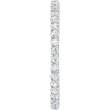 14K White Gold 3/8 CTW Lab-Grown Diamond Eternity Band Size 4.5