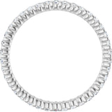 14K White Gold 3/8 CTW Lab-Grown Diamond Eternity Band Size 4.5