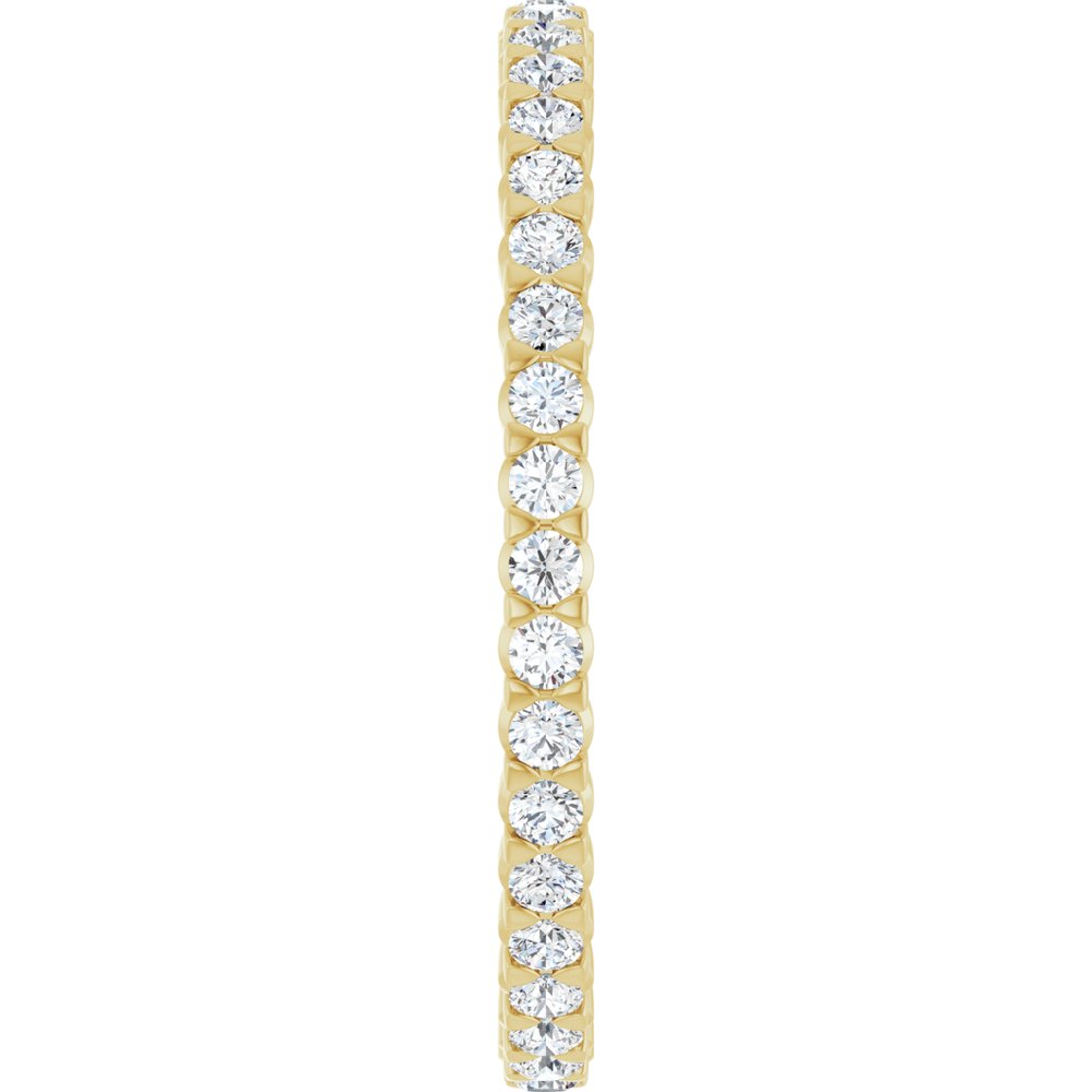 14K Yellow Gold 3/8 CTW Lab-Grown Diamond Eternity Band Size 5