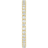 14K Yellow Gold 3/8 CTW Lab-Grown Diamond Eternity Band Size 5