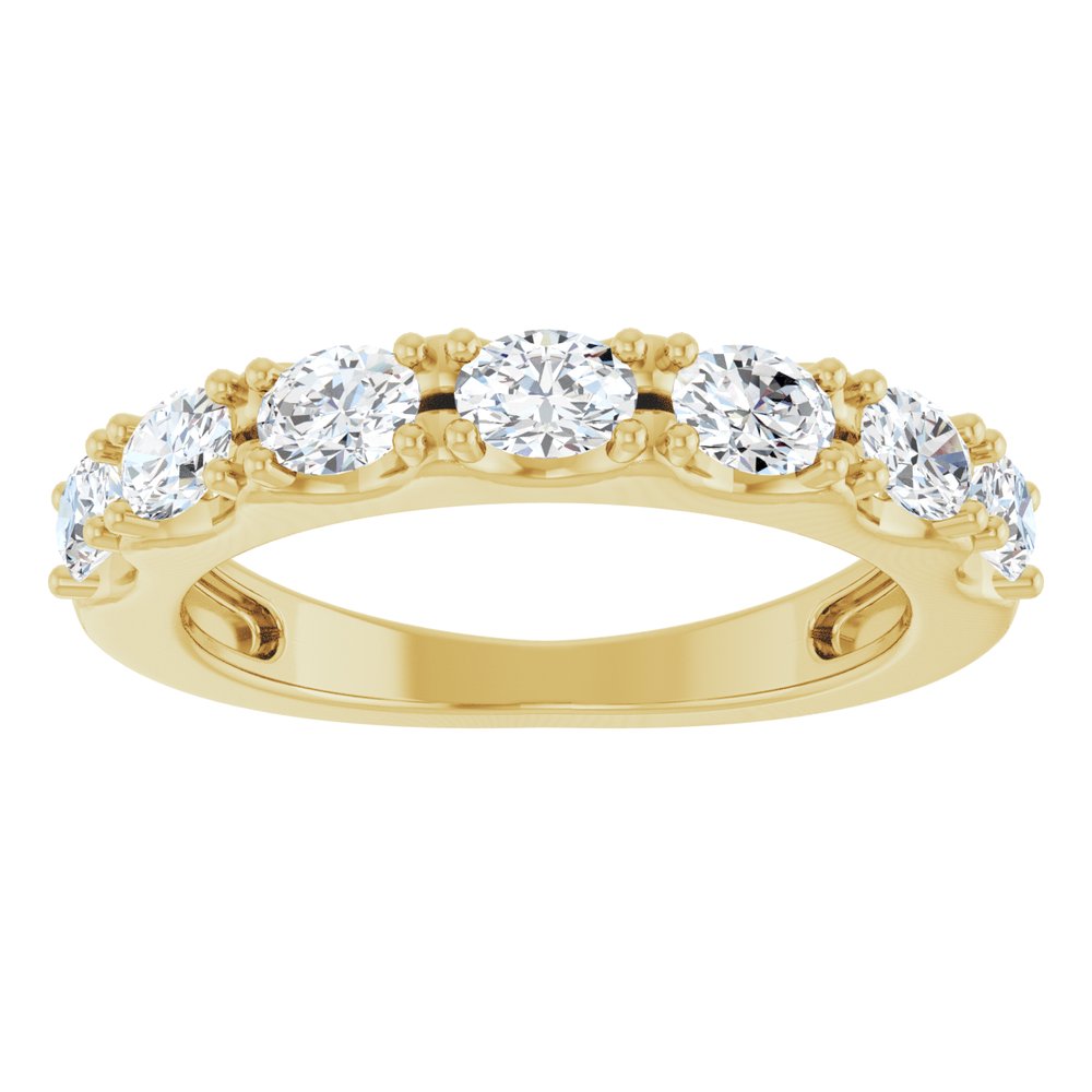 14K Yellow Gold 1 CTW Lab-Grown Diamond Anniversary Band