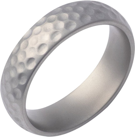 Cobalt 6 mm Golf Ball Texture Comfort-Fit Dome Band with Matte Finish Size 9