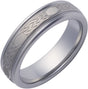 Tungsten 6 mm Engraved Celtic-Inspired Knot Comfort-Fit Band with Satin Finish Size 10