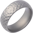 Cobalt 8 mm Golf Ball Texture Comfort-Fit Dome Band with Matte Finish Size 8