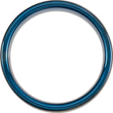 Blue PVD Tungsten 8 mm Grooved Comfort-Fit Band Size 10