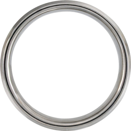 Tungsten & Blue Enamel Inlay 8 mm Grooved Comfort-Fit Flat Band Size 10