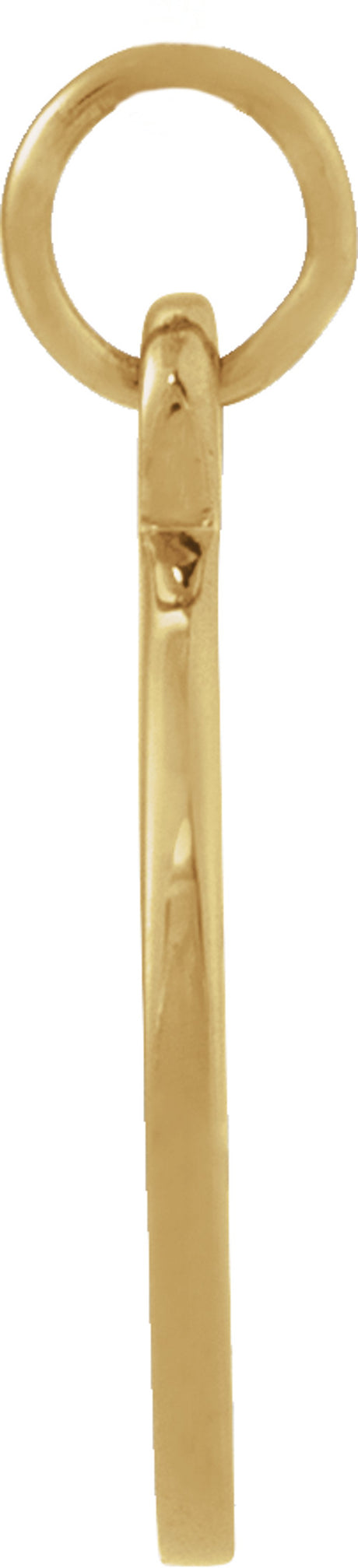 14K Yellow Gold Cross Disc Pendant