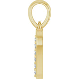 14K Yellow Gold .05 CTW Lab-Grown Diamond Heart Charm/Pendant