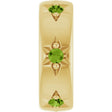 14K Yellow Gold Natural Peridot Stackable Family Space Charm/Pendant