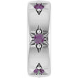 Sterling Silver Lab-Grown Alexandrite Stackable Family Space Charm/Pendant