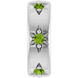 Sterling Silver Natural Peridot Stackable Family Space Charm/Pendant