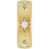 14K Yellow Gold 1/10 CTW Lab-Grown Diamond Stackable Family Space Charm/Pendant