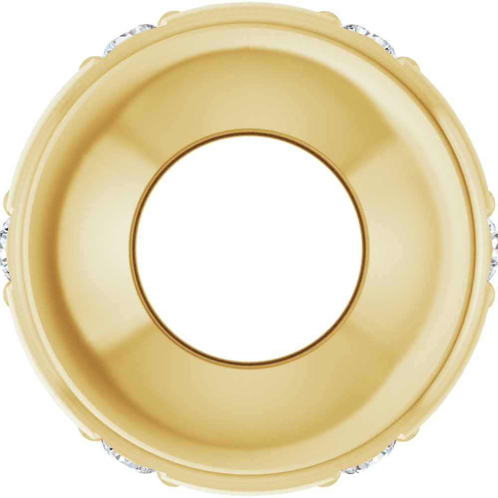 14K Yellow Gold 1/10 CTW Lab-Grown Diamond Stackable Family Space Charm/Pendant
