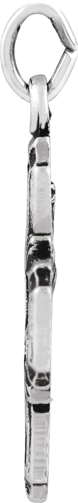 Sterling Silver 18x18 mm Four-Way Cross Medal  