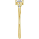 14K Yellow Gold 1/3 CTW Lab-Grown Diamond Bypass Ring