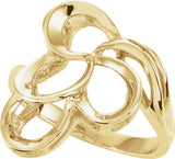 14K Yellow Freeform Ring