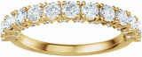 14K Yellow Gold 1 CTW Lab-Grown Diamond Anniversary Band