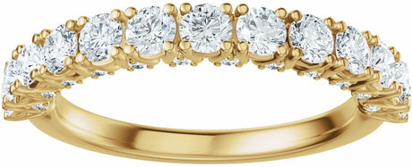 14K Yellow Gold 1 CTW Lab-Grown Diamond Anniversary Band