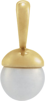 14K Yellow Gold Freshwater Pearl Pendant