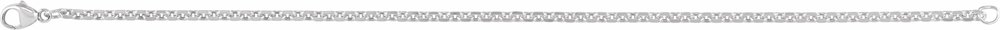 Sterling Silver 2.44 mm Diamond-Cut Cable 7" Chain