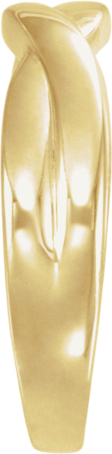 14K Yellow Gold Twisted Band Size 7