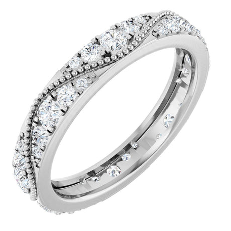 14K White Gold 9/10 CTW Lab-Grown Diamond Eternity Band