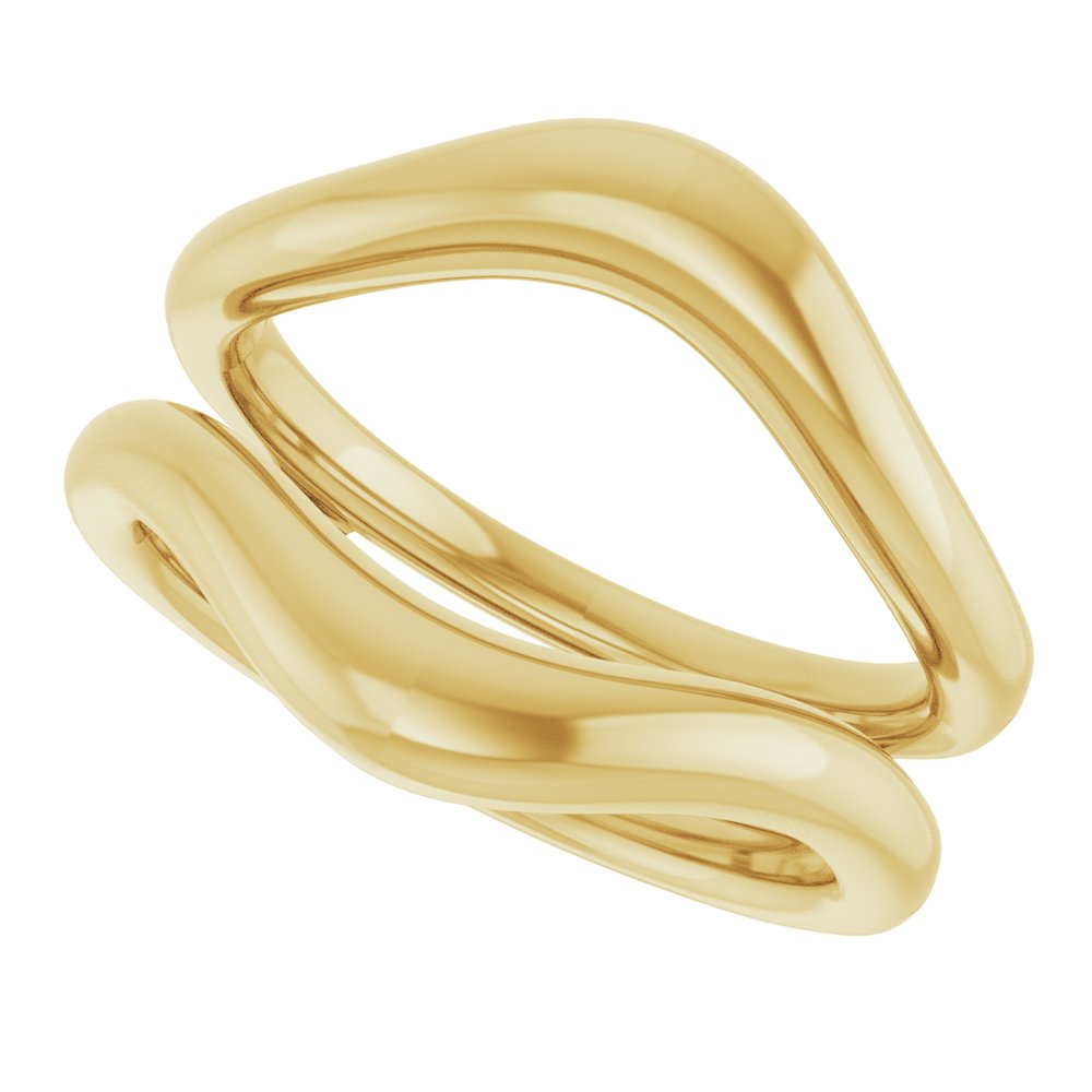 14K Yellow Gold Ring Guard