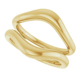 14K Yellow Gold Ring Guard