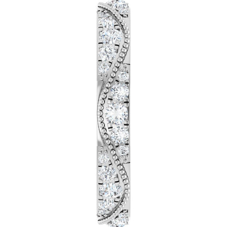 14K White Gold 9/10 CTW Lab-Grown Diamond Eternity Band
