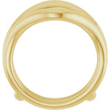 14K Yellow Gold Ring Guard