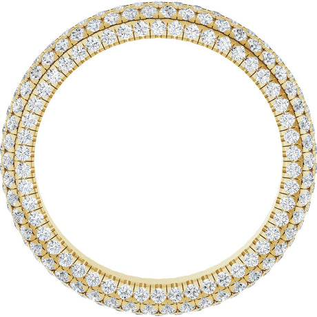 14K Yellow Gold 1 3/8 Lab-Grown Diamond Eternity Band