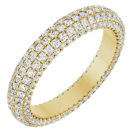 14K Yellow Gold 1 3/8 Lab-Grown Diamond Eternity Band