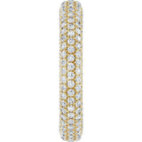 14K Yellow Gold 1 3/8 Lab-Grown Diamond Eternity Band