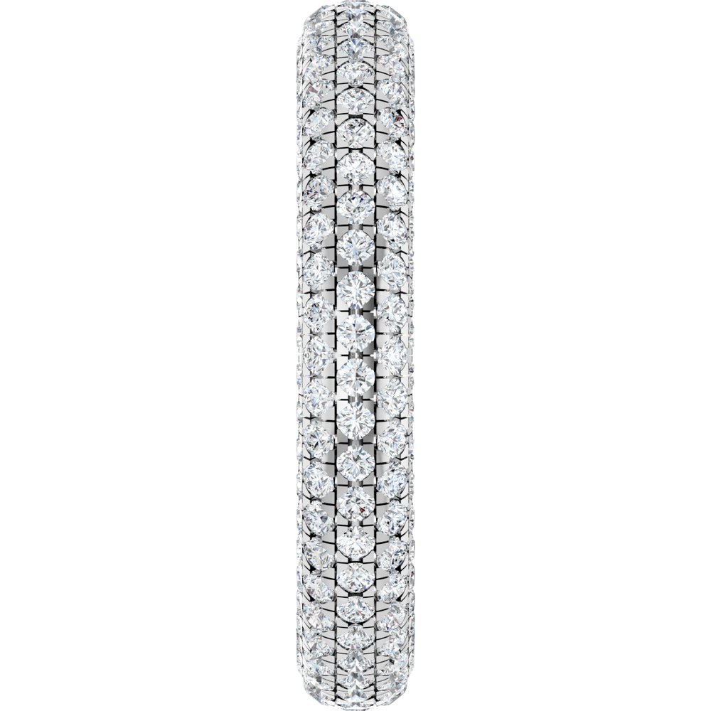 14K White Gold 1 3/8 Lab-Grown Diamond Eternity Band