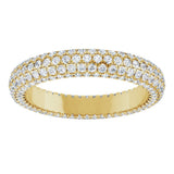 14K Yellow Gold 1 3/8 Lab-Grown Diamond Eternity Band