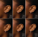 14K Yellow Gold 1/3 CTW Lab-Grown Diamond 16.3 mm Hoop Earrings