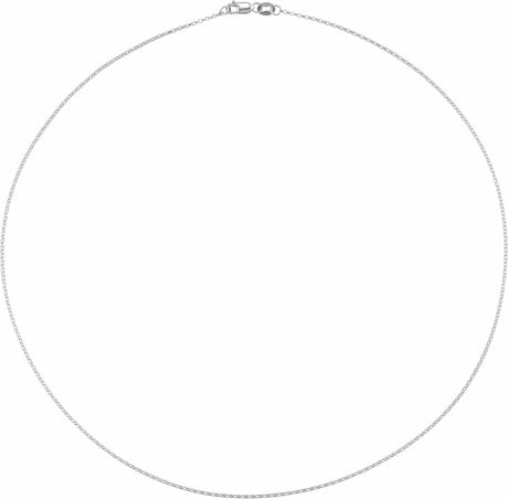 Sterling Silver 1.1 mm Rolo 18" Chain   