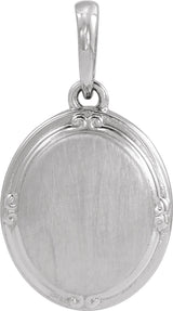 Sterling Silver Engravable Pendant